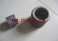 Le filtre de grillage tricoté comprimé d'absorption des chocs φ2-500mm aplatissent le type