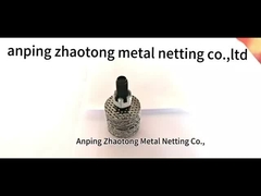 316L filet de fil tricoté fil jumeau / fil Dogan 0,18 mm de diamètre 38 mm de largeur pour l'isolation thermique