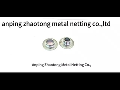 Maillage en fil de fer tricoté plat en acier inoxydable jaune argenté Diamètre personnalisé 5-300 mm