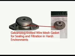 Garniture de treillis métallique tricoté galvanisé pour l'étanchéité et la filtration dans des environnements difficiles
