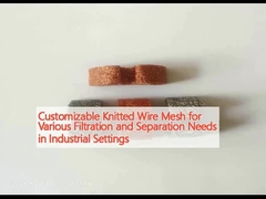 Maillage tricoté personnalisable pour divers besoins de filtration et de séparation dans les milieux industriels
