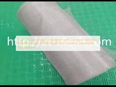 Faisceau de fil de tricot de tissage simple avec résistance à la corrosion et à la rouille et largeur de 3,8 cm pour les applications de séparation industrielle