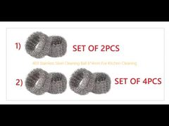Boule de nettoyage en acier inoxydable 403, 6x4mm, pour le nettoyage de la cuisine