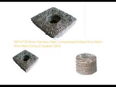 OEM tricoté comprimé de joints d'échappement de grillage de grillage d'acier inoxydable de 100*41*25.6mm