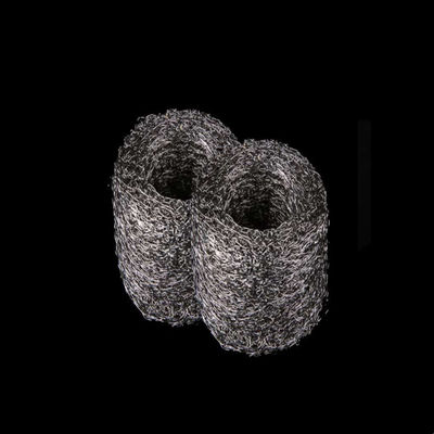 Garniture de treillis métallique tricoté résistant aux gaz 200c à 800c pour le filtre