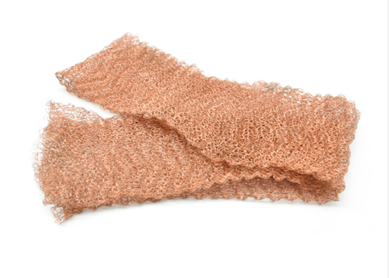 de cuivre de 30m tricotés engrènent 10 15 le fil Dia Corrugated Surface de la largeur 0.20mm de 20cm