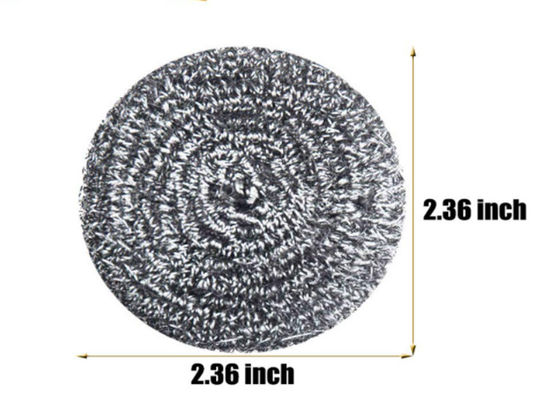 boule de nettoyage de l'acier inoxydable 7.5g de 2*6cm/épurateur argenté de cuisine en métal
