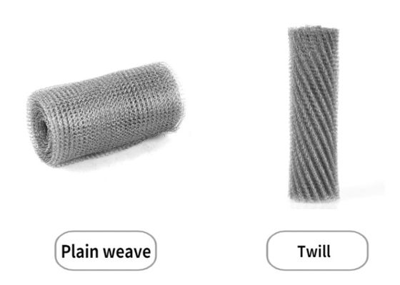 L'acier inoxydable 316l a tricoté la largeur du diamètre 20-500mm du grillage 0.1mm