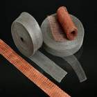 0.05mm Galvanisée Tricotée Maillage en acier inoxydable Emballage dans une palette en bois