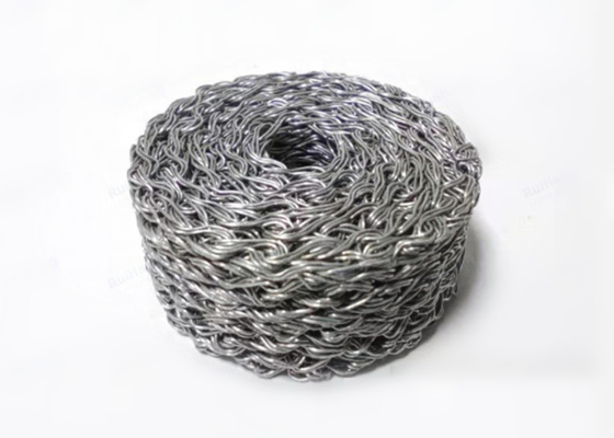 Fil tricoté Mesh Mufflers Compressed Filter Mesh d'acier inoxydable du diamètre 50mm