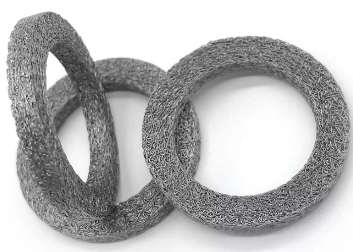 Filtre de treillis métallique tricoté blanc et argenté Résistance aux acides et aux alcalis et échantillonnage