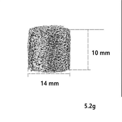 Fil tricoté jaune comprimé Mesh Gasket Dia 50mm pour le filtre à huile