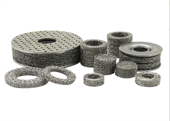 10-200 mm Dia Comprimé Tissu tissé en fil de fer Tricoté pour les applications de filtration lourde
