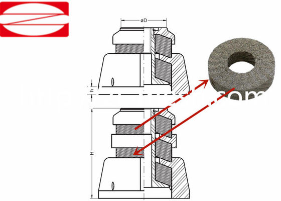 largeur 300mm de grillage Knittted d'acier inoxydable de diamètre de 0.05-0.5mm avec la bonne pénétrabilité