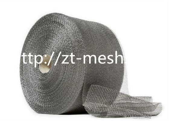 Le grillage tricoté par élasticité élevée anneaux la largeur tricotée 3-500mm de grillage par preuve d'huile pour le filtre industriel