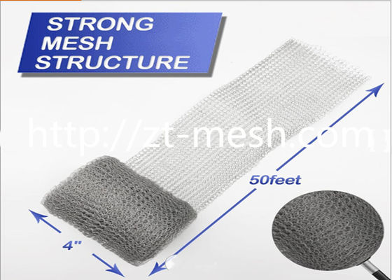 OEM Metal  Compressed Knitted Wire Mesh 65*41*23.5mm Wire Mesh Gasket