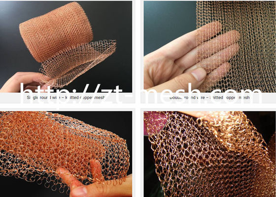 Grillage Knittted d'acier inoxydable du modèle 100-200 avec la bonne pénétrabilité pour industriel