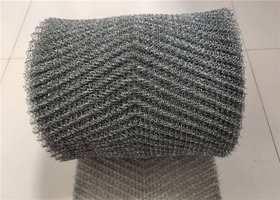 Pp/SS316 ont tricoté la forme onduleuse de grain de largeur du diamètre 1000mm de Mesh Fabric 0.5mm