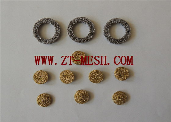 Le filtre de grillage tricoté comprimé d'absorption des chocs φ2-500mm aplatissent le type