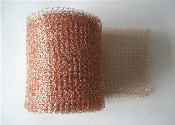 Filtrage liquide de la vapeur 30m/roll de Tin Coated Knitted Wire Mesh 40mm pour l'armature