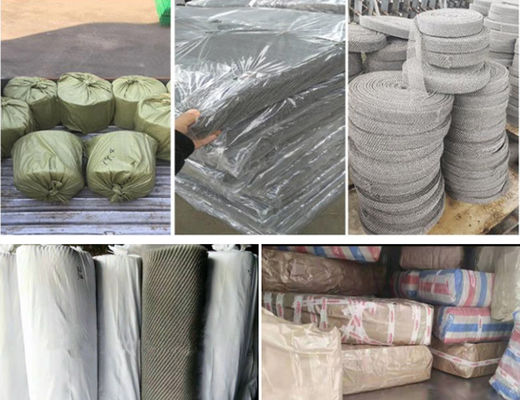 L'échantillon tricoté du diamètre 200mm de fil de Mesh Filter 95% 0.28mm de fil d'acier inoxydable acceptent