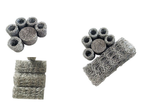 Treillis métallique tricoté compressé flexible de 20 x 60 mm offrant une excellente filtration et une excellente stabilité structurelle dans les applications industrielles
