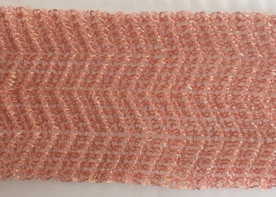 OEM tricoté de cuivre ondulé/serti par replis du grillage 0.18mm pour le filtre