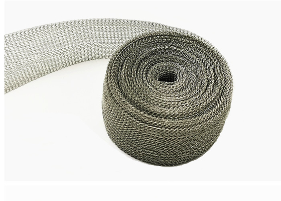 Fil tricoté Mesh Gasket d'acier inoxydable largeur de 1 pouce pour EMI Shielding