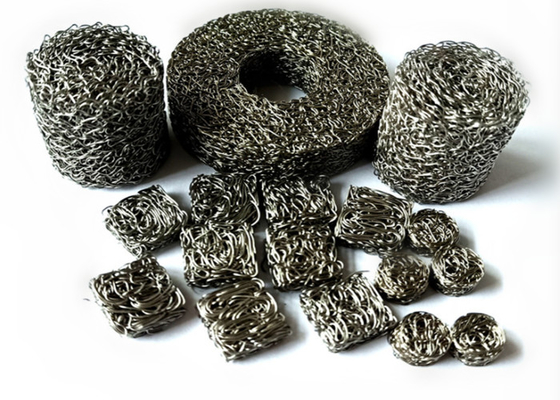 La forme carrée a comprimé le fil tricoté Mesh Filter de l'acier inoxydable 316 du grillage 80mm