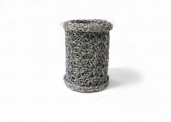 Le cylindre du diamètre 40*20mm a tricoté l'échappement Mesh Gasket Support Rings Alkali de fil résistant