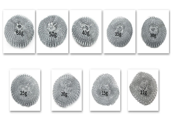 20g a galvanisé le nettoyage de boule de fil d'acier, Mesh Scourer Cleaning Ball