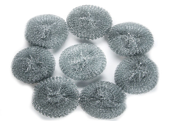 couleur argentée de nettoyage de boule d'acier inoxydable de 10g 4cm adaptée aux besoins du client pour le restaurant