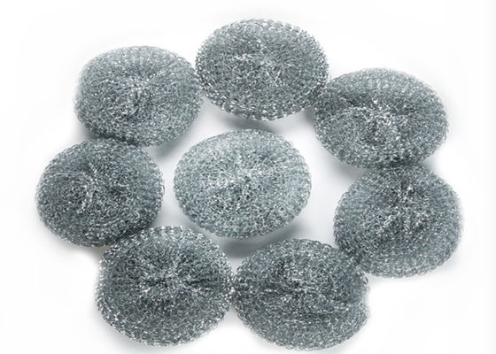 Le rond galvanisé d'acier inoxydable Mesh Scourer 10g 15g forment la capacité de nettoyage forte