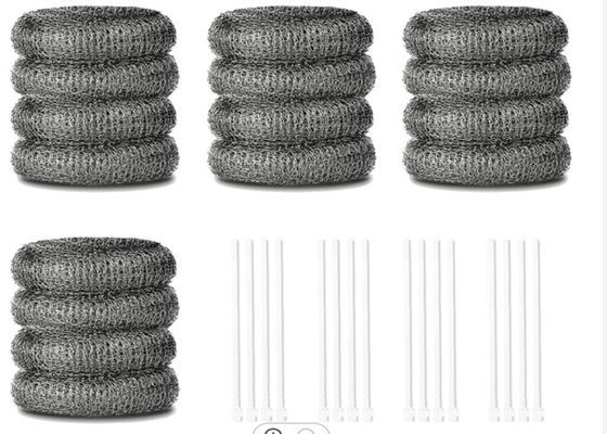 Le rond galvanisé d'acier inoxydable Mesh Scourer 10g 15g forment la capacité de nettoyage forte