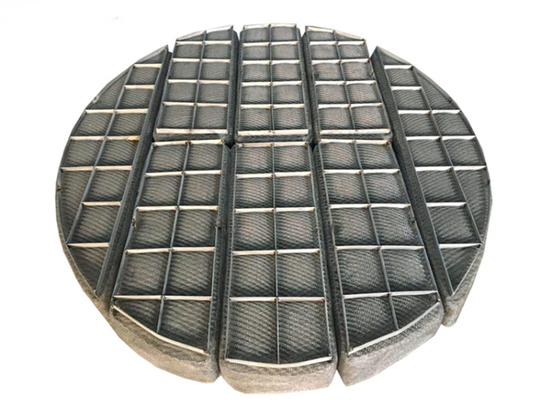 SS304 a tricoté le type serti par replis par 600mm de Mesh Pad Demister pour le pétrole