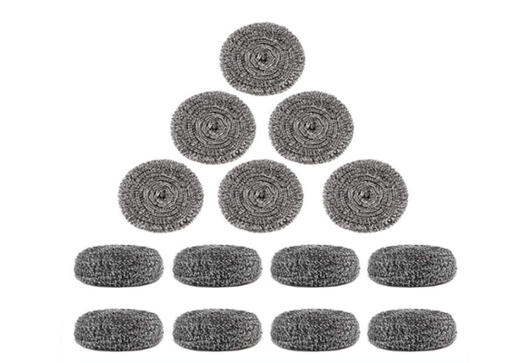 boule de nettoyage de l'acier inoxydable 7.5g de 2*6cm/épurateur argenté de cuisine en métal