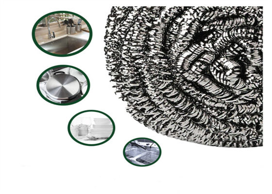 410 couleur de nettoyage résistante d'argent du diamètre 7cm de la boule 23g d'acier inoxydable