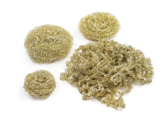 le cuivre plat de nettoyage de ménage de boule d'acier inoxydable de 12mm a plaqué