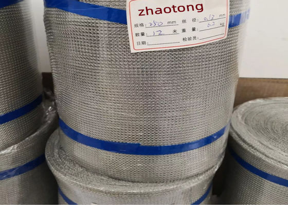 Tout le fil tricoté Mesh In Rolls Width d'acier inoxydable en métal 250mm pour le filtre