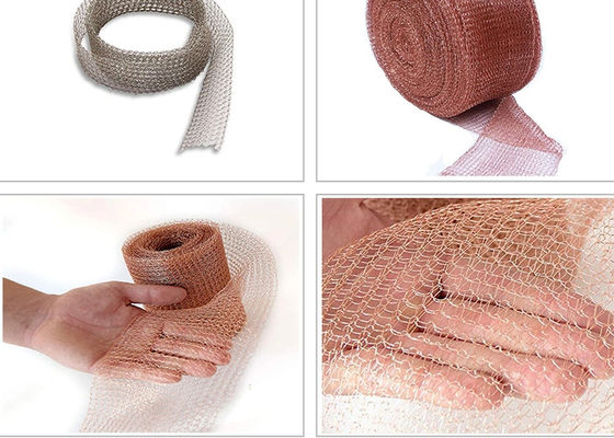 310 SS  Corrugated/Crimped with 0.18-0.28 mm Wire Diameter Knitted wire mesh for exhaust Systems
