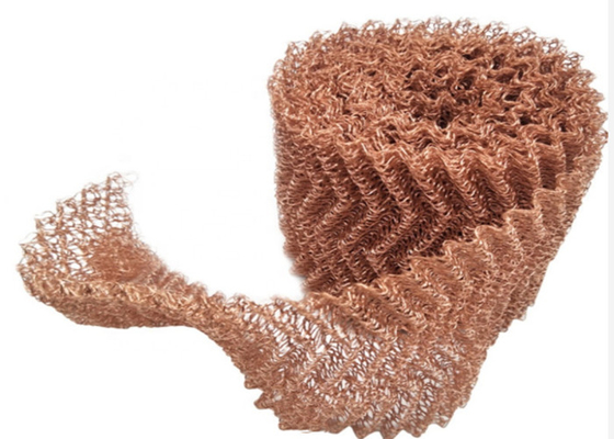 emballage tricoté de cuivre de 0.23mm 99,9% Mesh Roll For Distillation Column